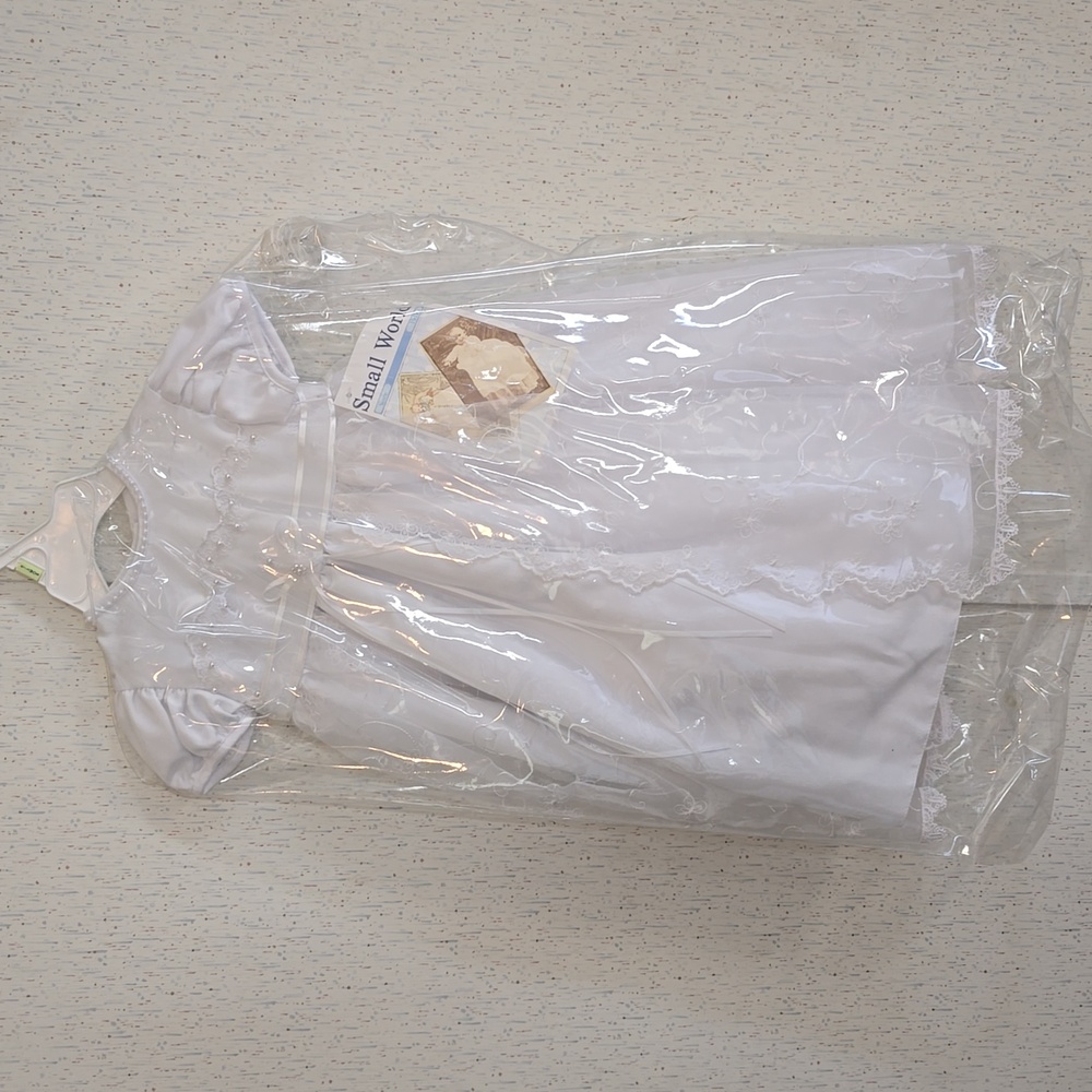 Small world baby christening dress size 0-3 month